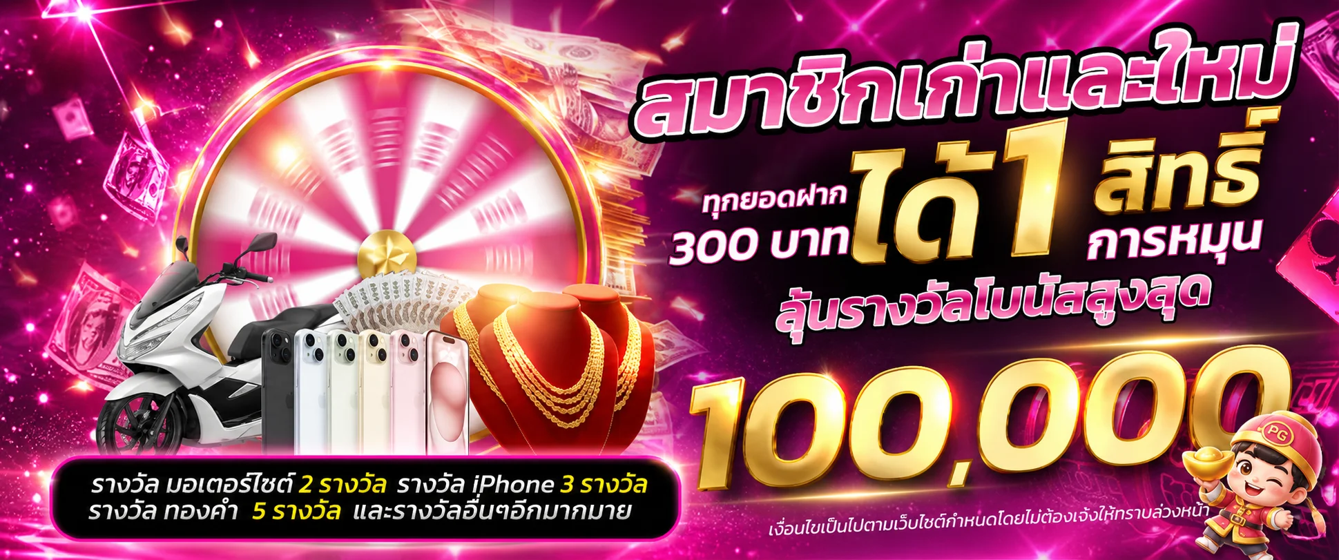 โปรโมชั่นสมาชิกใหม่ SLOTGAME ONLINE ลุ้นรางวัลสูงสุด 100000 บาท